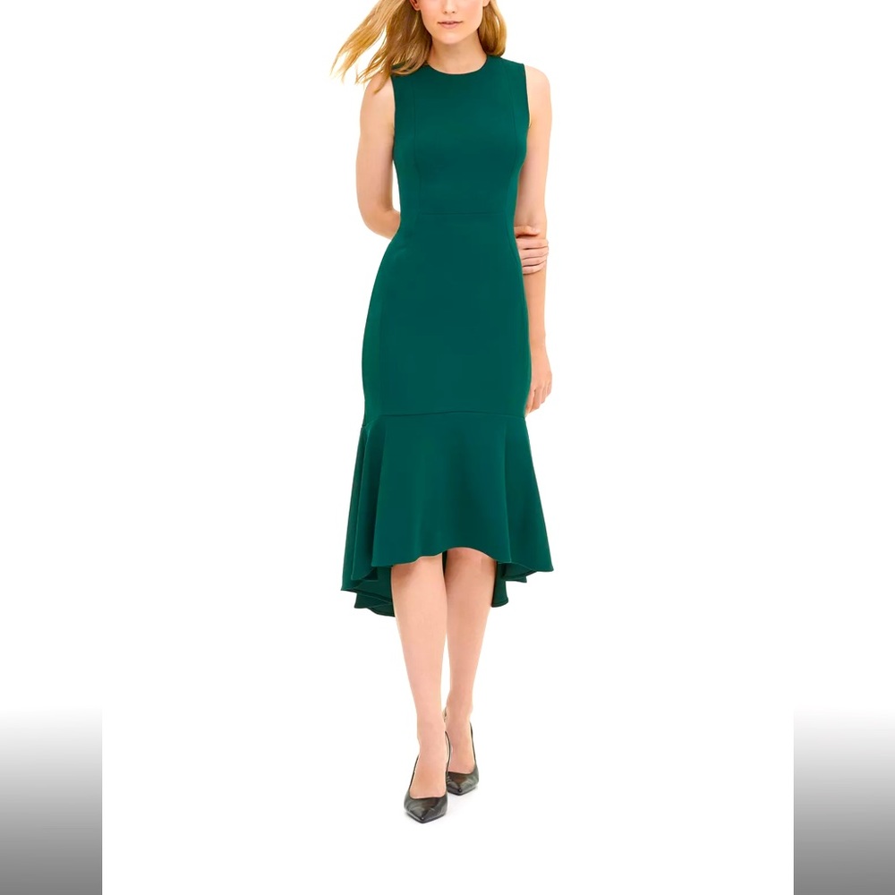 Calvin Klein Dress - Emerald Green High Low